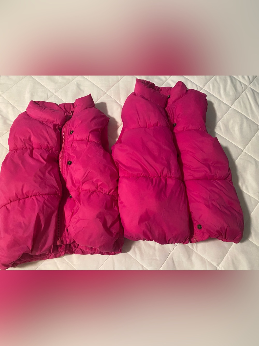 Old Navy Bright Pink Puffy Vest